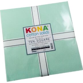 Kona Cotton Solids Julep Ten Square 42 10-inch Squares Layer Cake Robert Kaufman Fabrics TEN-1293-42