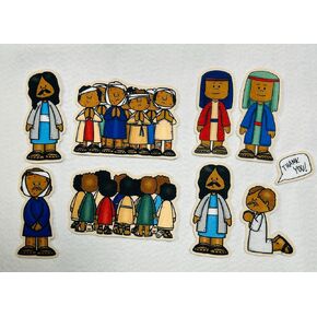 Jesus Heals The 10 Lepers Bible Felt Flannel Board Stories Miracles