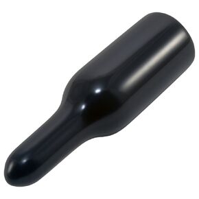 Caplugs 99390136 Plastic EZ Pull Tab Cap EZ-365-12, Vinyl, Cap ID .365" Length .125", Black (Pack of 50)