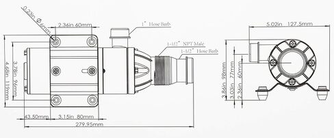 NovelBee 12V 12 GPM Macerator Pump,Waste Water Pump for Boat Camper Home Industry in Saudi Arabia