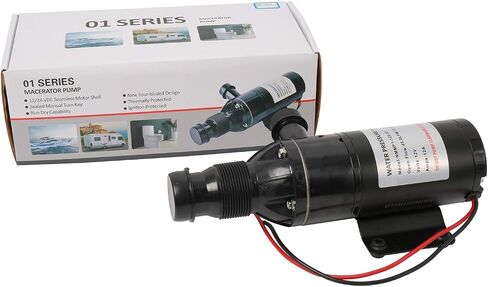 NovelBee 12V 12 GPM Macerator Pump,Waste Water Pump for Boat Camper Home Industry in Saudi Arabia