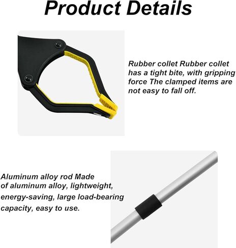 Ezweiji Grabber Reacher Tool,360° Swivel Lightweight Extra Long Handy Trash Claw Grabber Grabbers for Seniors for Trash Pick Up in Kuwait