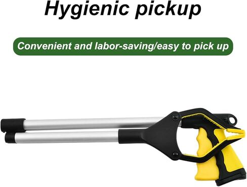 Ezweiji Grabber Reacher Tool,360° Swivel Lightweight Extra Long Handy Trash Claw Grabber Grabbers for Seniors for Trash Pick Up in Kuwait