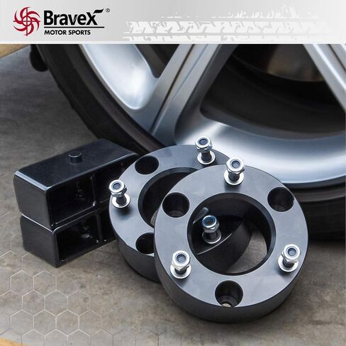 طقم رفع التسوية الكامل Bravex 3 بوصة أمامي و2 بوصة خلفي لسيارة 2007-2020 Chevy Silverado 1500 GMC Sierra 1500، بديل لمجموعة التسوية 3 بوصة + طقم التسوية 2 بوصة in Kuwait