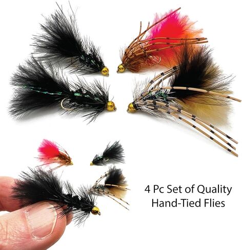 Thor Outdoor BH Woolly Bugger - Wet Fly Fishing Streamer Flies for Bass, Panfish, Trout in Saudi Arabia