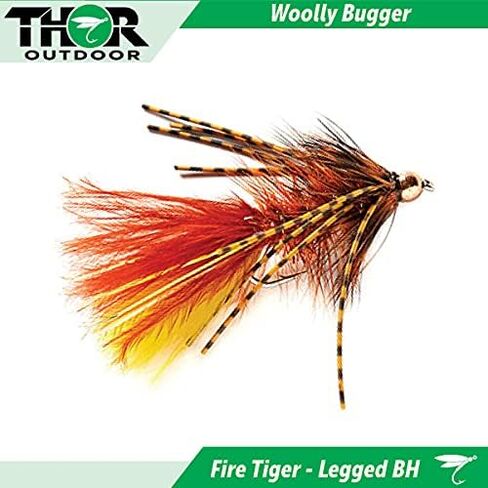 Thor Outdoor BH Woolly Bugger - Wet Fly Fishing Streamer Flies for Bass, Panfish, Trout in Saudi Arabia