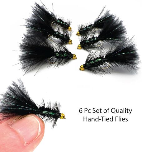 Thor Outdoor BH Woolly Bugger - Wet Fly Fishing Streamer Flies for Bass, Panfish, Trout in Saudi Arabia