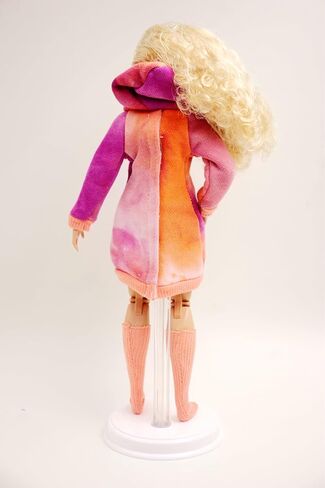 [فستان مصنوع يدويًا يناسب الدمية العادية والمتعرجة مقاس 12 بوصة] فستان بغطاء للرأس ملون برتقالي أرجواني من Cora Gu / ملابس كاجوال مع جورب مناسب لدمية عصرية مقاس 12 بوصة [الدمية غير متضمنة] in Kuwait