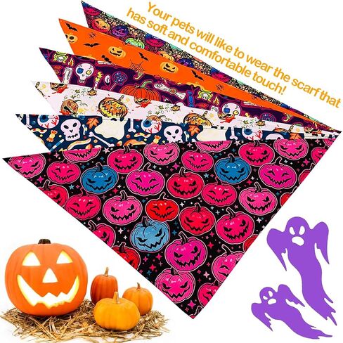PET SHOW 50Pcs Paw Pattern Dog Bandanas Bulk Washable Puppy Girl Boy Triangle Bibs Accessories for Small Medium Dogs Cats Pets in Saudi Arabia
