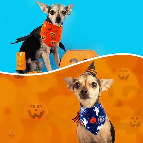 PET SHOW 50Pcs Paw Pattern Dog Bandanas Bulk Washable Puppy Girl Boy Triangle Bibs Accessories for Small Medium Dogs Cats Pets in Saudi Arabia