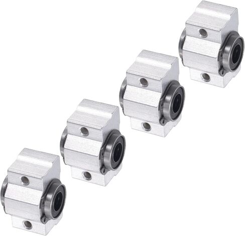 Kozelo 4pcs SCV10UU Linear Slide Blocks, [10mm Bore] Steel Linear Motion Bearing for CNC Machines Packaging Equipment 3D Printers Use in Saudi Arabia