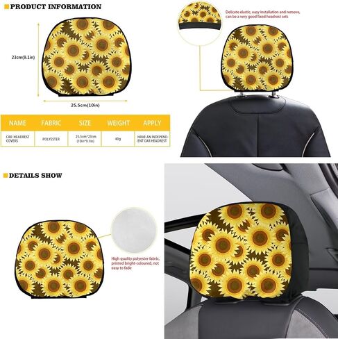 Yzaoxia Brown Cow Print Car Seat Covers and 15 Inch Car Steering Wheel Cover Car Coasters Gear Shift Knob Cover Car Handbrake Cover Headrest Cover Car Cup Coaster, Cowhide in Saudi Arabia