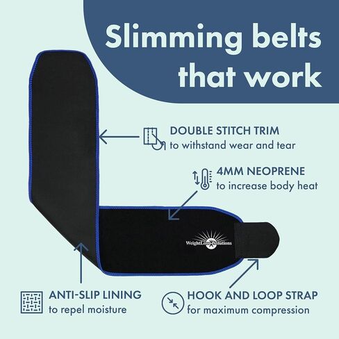 أحزمة الساونا لشد العرق من WeightLoss-Solutions لتقليل السيلوليت ودهون الفخذين ودهون الذراع المتعرجة. زيادة الحرارة والعرق والدورة الدموية لحرق الدهون وتنعيمها وشدها وتوحيد لونها in Saudi Arabia