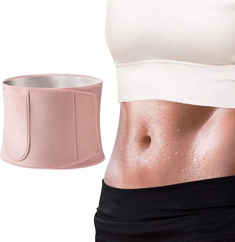 IMAGERIO مشذب الخصر للعرق للنساء والرجال، حزام تدريب الخصر للتدريب، حزام الجسم النحيف لفقدان الوزن، لف البطن، حزام رياضي للبطن، حزام حرق الدهون، دعم الظهر للساونا - مطور in Kuwait