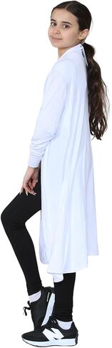 Loxdonz Kids Long Open Front Cardigan Coverup Boyfriend Cardigan Sweater for Girl's Beach Cover ups Kimono Maxi Duster in Kuwait