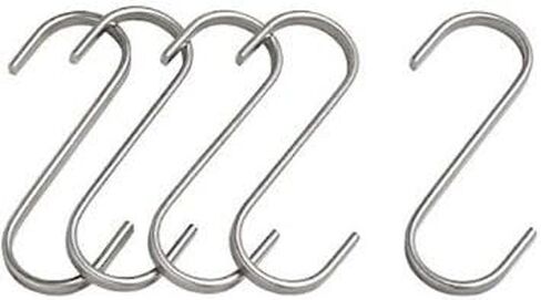 Butcher Hanging Hook (S-Hook) 4.25in (11cm) 5-Pack Stainless in Saudi Arabia