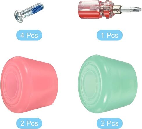 PATIKIL Roller Skate Toe Stops with Screwdriver, Rubber Brake Stoppers Block, for Roller Skate Accessories Replacement in Saudi Arabia