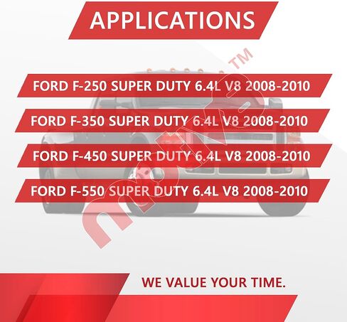 Motiv8 مستشعر درجة حرارة غاز العادم Powerstroke EGT DPF DOC | فورد سوبر ديوتي 6.4 لتر V8 | F-250 F-350 F-450 F-550 2008-2010 | يستبدل: 8C3Z5J213D 7C3Z12B591B 7C3Z5J213B 8C3Z12B591D in Kuwait