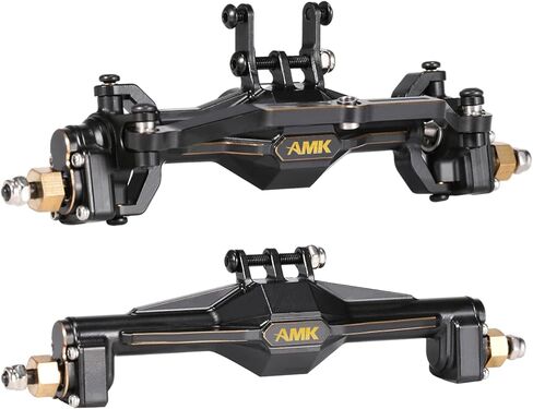 AMK 174g TRX4M محاور البوابة النحاسية الأمامية الخلفية مجموعة كاملة مع محاور عجلات سداسية 7 مم محولات 4 مم لـ 1/18 RC الزاحف TRX4M ترقيات Bronc Defend K10 in Kuwait