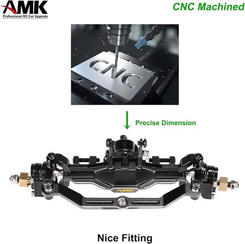 AMK 174g TRX4M محاور البوابة النحاسية الأمامية الخلفية مجموعة كاملة مع محاور عجلات سداسية 7 مم محولات 4 مم لـ 1/18 RC الزاحف TRX4M ترقيات Bronc Defend K10 in Kuwait