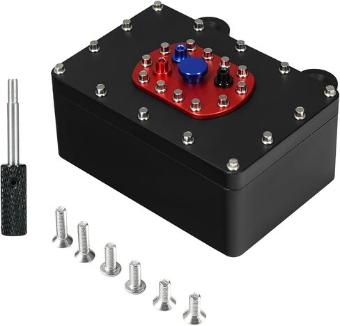 AcrossTerra 1/10 RC Crawler Receiver Box 60 * 40 * 26mm CNC Aluminum Scale Fuel Cell Receiver Box for 1/10 RC Crawler Rigs TRX4 SCX10 PRO Capra RR10 VS4-10 Phoenix TF2 CC01(Black) in Saudi Arabia