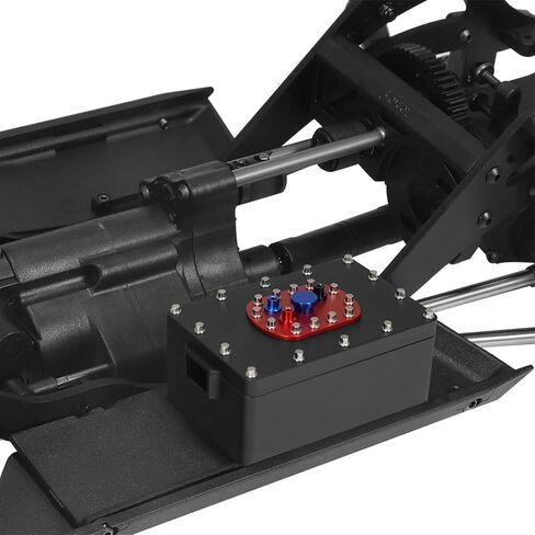 AcrossTerra 1/10 RC Crawler Receiver Box 60 * 40 * 26mm CNC Aluminum Scale Fuel Cell Receiver Box for 1/10 RC Crawler Rigs TRX4 SCX10 PRO Capra RR10 VS4-10 Phoenix TF2 CC01(Black) in Saudi Arabia