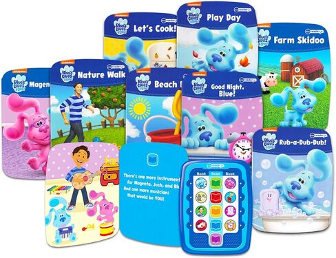 حزمة قارئ إلكتروني من Blue's Clues Me Reader مكونة من 8 كتب ~ كتب Blue's Clues & You للأطفال الصغار، تتميز باللون الأزرق والأرجواني والمزيد مع ملصقات | ألعاب التعلم بلو كلوز in Saudi Arabia