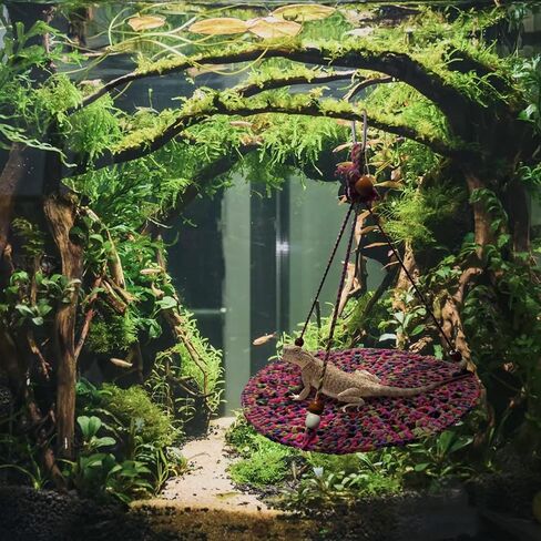 Reptile Hammock Lizard Bearded Dragon Bearded Dragon Bed Crab Climbing Toys Tank Accessories for Habitats Geckos in Kuwait