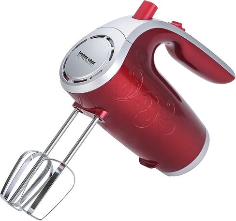 Better Chef Electric Hand Mixer | 5-Speed | Stainless Beaters & Hooks | Attachment Holder | 150-watt (White) in Saudi Arabia