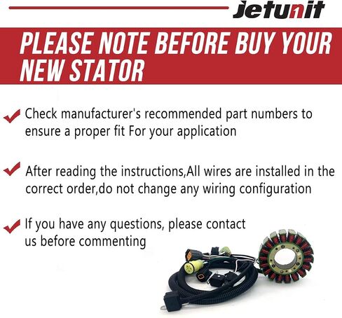 Jetunit الجزء الثابت لياماها جت سكي Waverunner أجزاء GP1300R مولد 60T-81410-00-00 60T-81410-01-00 2003 2004 2005 2006 2007 2008 in Saudi Arabia