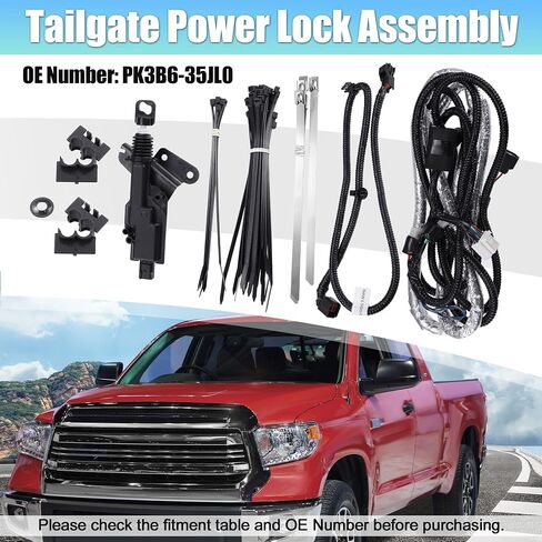 X AUTOHAUX Tailgate Power Lock Assembly Kit for Toyota Tundra 2020-2023 6' Bed Remote Tailgate Lock Replace PK3B6-35JL0 in Saudi Arabia