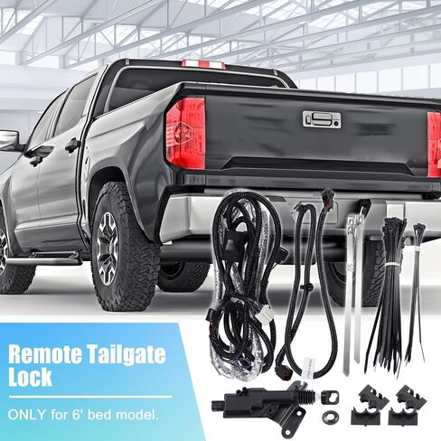 X AUTOHAUX Tailgate Power Lock Assembly Kit for Toyota Tundra 2020-2023 6' Bed Remote Tailgate Lock Replace PK3B6-35JL0 in Saudi Arabia