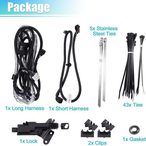 X AUTOHAUX Tailgate Power Lock Assembly Kit for Toyota Tundra 2020-2023 6' Bed Remote Tailgate Lock Replace PK3B6-35JL0 in Saudi Arabia
