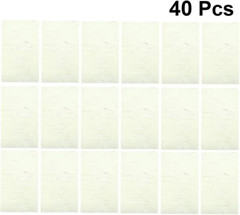 STOBOK 40pcs Chinese Calligraphy Paper Natural Plant Flower Brush Rice Paper Craft Hand Made Art Tissue Xuan Paper Letter Writing Paper |28x17x0.01cm in Saudi Arabia