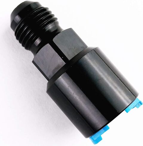 قطع سريع لخط سكة الوقود للوقود EFI تركيب مهايئ LS LS1 LS3-6 AN إلى 3/8 "خرطوم GM سريع التوصيل أنثى الضغط على الألومنيوم الأسود in Saudi Arabia
