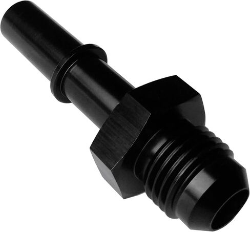 قطع سريع لخط سكة الوقود للوقود EFI تركيب مهايئ LS LS1 LS3-6 AN إلى 3/8 "خرطوم GM سريع التوصيل أنثى الضغط على الألومنيوم الأسود in Saudi Arabia