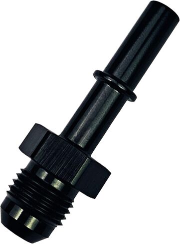 قطع سريع لخط سكة الوقود للوقود EFI تركيب مهايئ LS LS1 LS3-6 AN إلى 3/8 "خرطوم GM سريع التوصيل أنثى الضغط على الألومنيوم الأسود in Saudi Arabia
