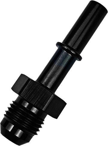 قطع سريع لخط سكة الوقود للوقود EFI تركيب مهايئ LS LS1 LS3-6 AN إلى 3/8 "خرطوم GM سريع التوصيل أنثى الضغط على الألومنيوم الأسود in Saudi Arabia