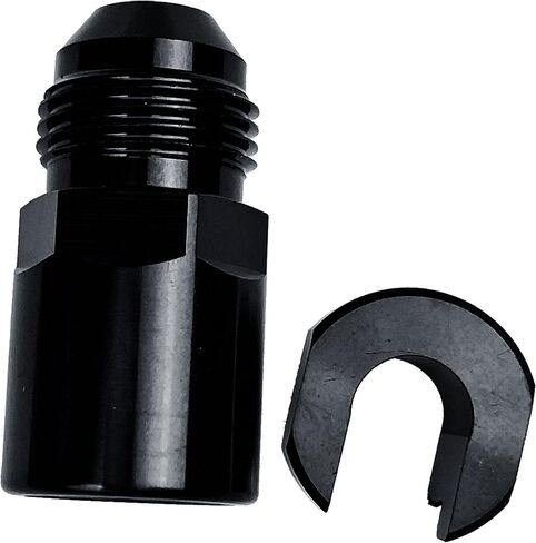 قطع سريع لخط سكة الوقود للوقود EFI تركيب مهايئ LS LS1 LS3-6 AN إلى 3/8 "خرطوم GM سريع التوصيل أنثى الضغط على الألومنيوم الأسود in Saudi Arabia