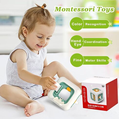 ZGLYMUS Montessori Toys for 1 Year Old,Baby Sensory Activities Cubes Toys for Toddlers 1-3,Educational Learning Toy for 6 9 12 18 Month Babies,Airplane Car Travel Toys for Kids 1-2 Year Old Gifts in Saudi Arabia