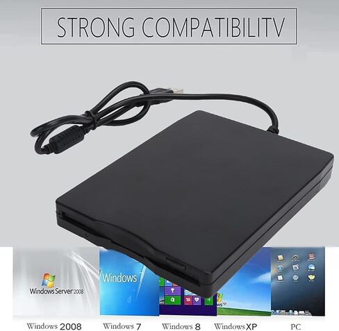 Zopsc-1 محرك أقراص مرنة خارجي USB عالمي محمول 3.5 بوصة خارجي 1.44 ميجابايت FDD لأجهزة الكمبيوتر الشخصية وأجهزة الكمبيوتر المحمولة وأجهزة الكمبيوتر المكتبية لنظام التشغيل Windows XP لنظام التشغيل Windows 7 لنظام التشغيل Windows 10 in Kuwait