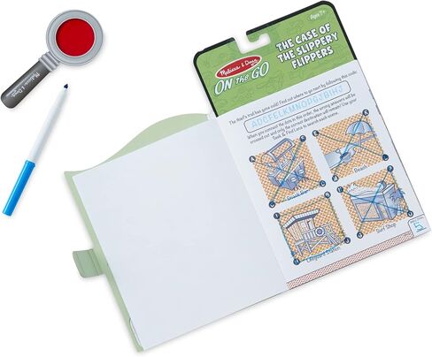 Melissa & Doug On the Go Secret Decoder Activity Book - The Case of the Slippery Flippers in Saudi Arabia