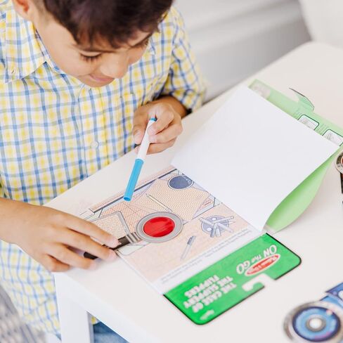Melissa & Doug On the Go Secret Decoder Activity Book - The Case of the Slippery Flippers in Saudi Arabia