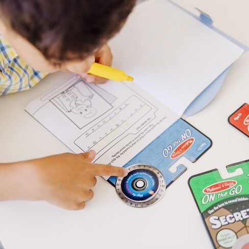 Melissa & Doug On the Go Secret Decoder Activity Book - The Case of the Slippery Flippers in Saudi Arabia