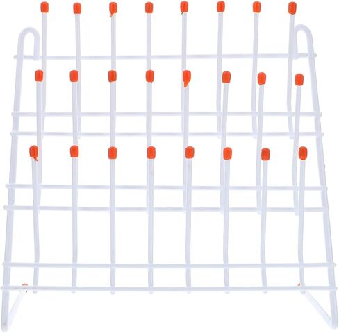 UKCOCO drying racks - Wall Mounted Laboratory Draining Rack for equipment, Wall-Mount or Free-Standing laboratory drying rack 24 Pegs, metal glassware drying rack for Laboratory in Kuwait