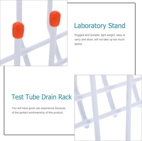 UKCOCO drying racks - Wall Mounted Laboratory Draining Rack for equipment, Wall-Mount or Free-Standing laboratory drying rack 24 Pegs, metal glassware drying rack for Laboratory in Kuwait