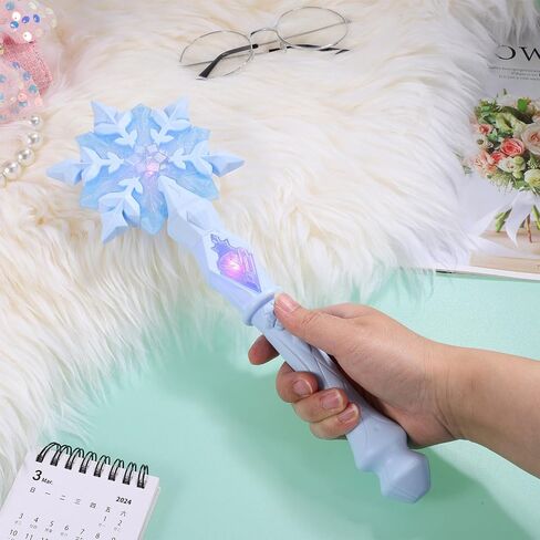 Snowflake Wand: Princess Light Up Glow Wand for Christmas Halloween Party Supplies in Kuwait