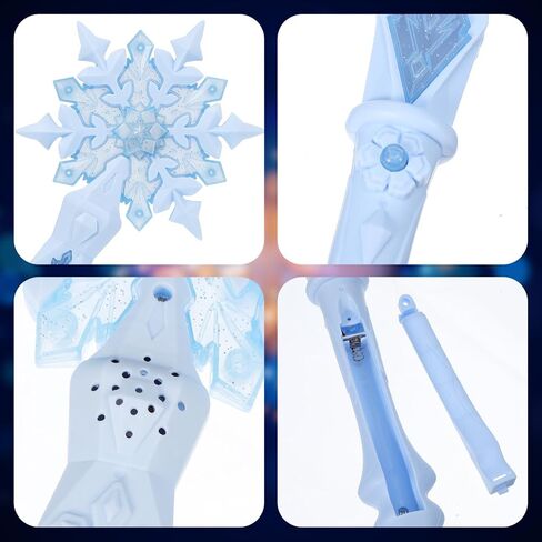 Snowflake Wand: Princess Light Up Glow Wand for Christmas Halloween Party Supplies in Kuwait