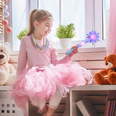 Snowflake Wand: Princess Light Up Glow Wand for Christmas Halloween Party Supplies in Kuwait