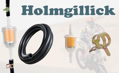 Holmgillick 3 متر / 10 أقدام 1/4 بوصة خرطوم خط الوقود معرف + 20 قطعة 2/5 بوصة مشابك خرطوم الهوية لمحرك كاواساكي كوهلر بريجز وستراتون الصغير in Kuwait